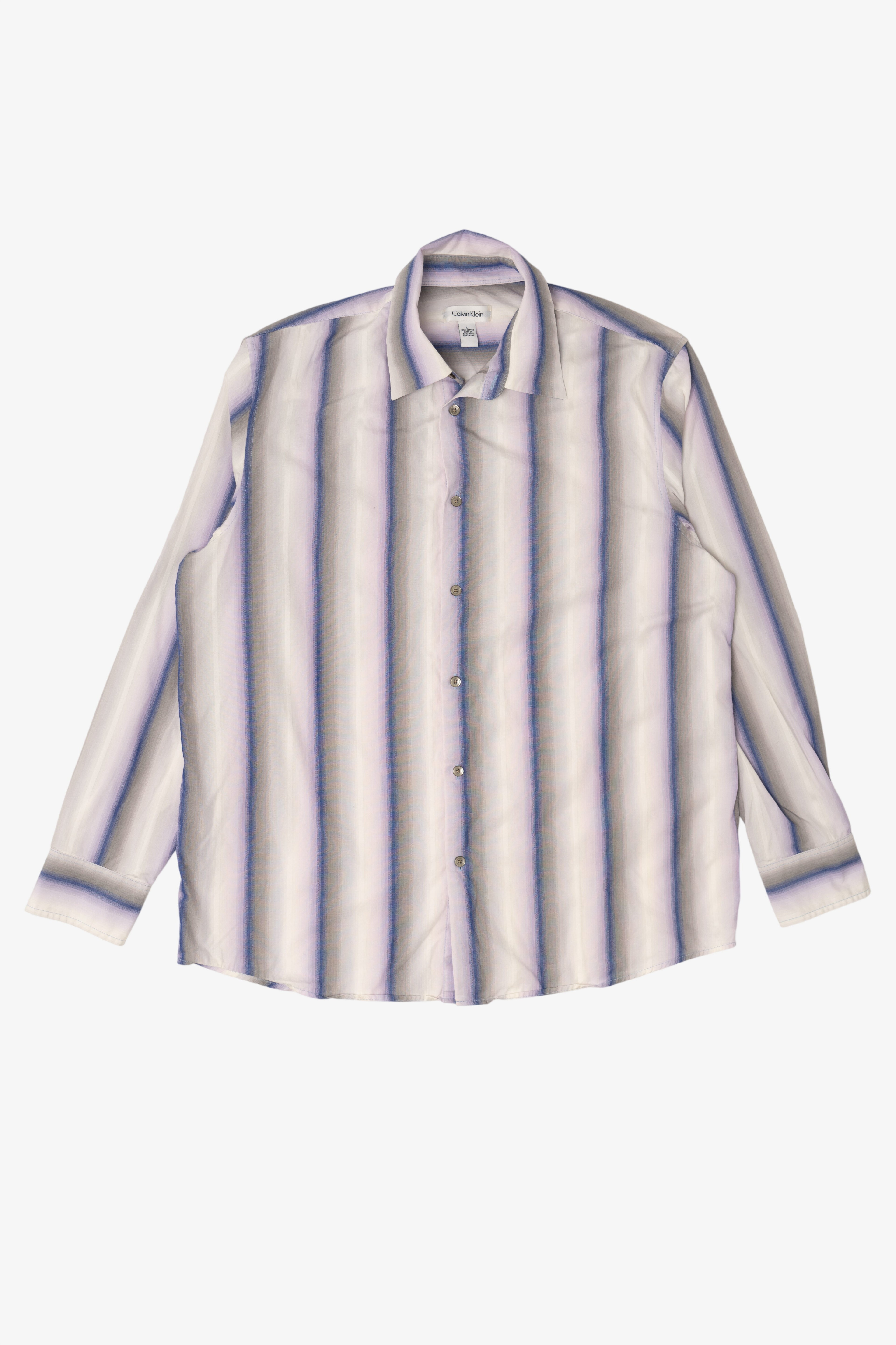 Vintage Striped Calvin Klein Button Up Shirt (1990s)