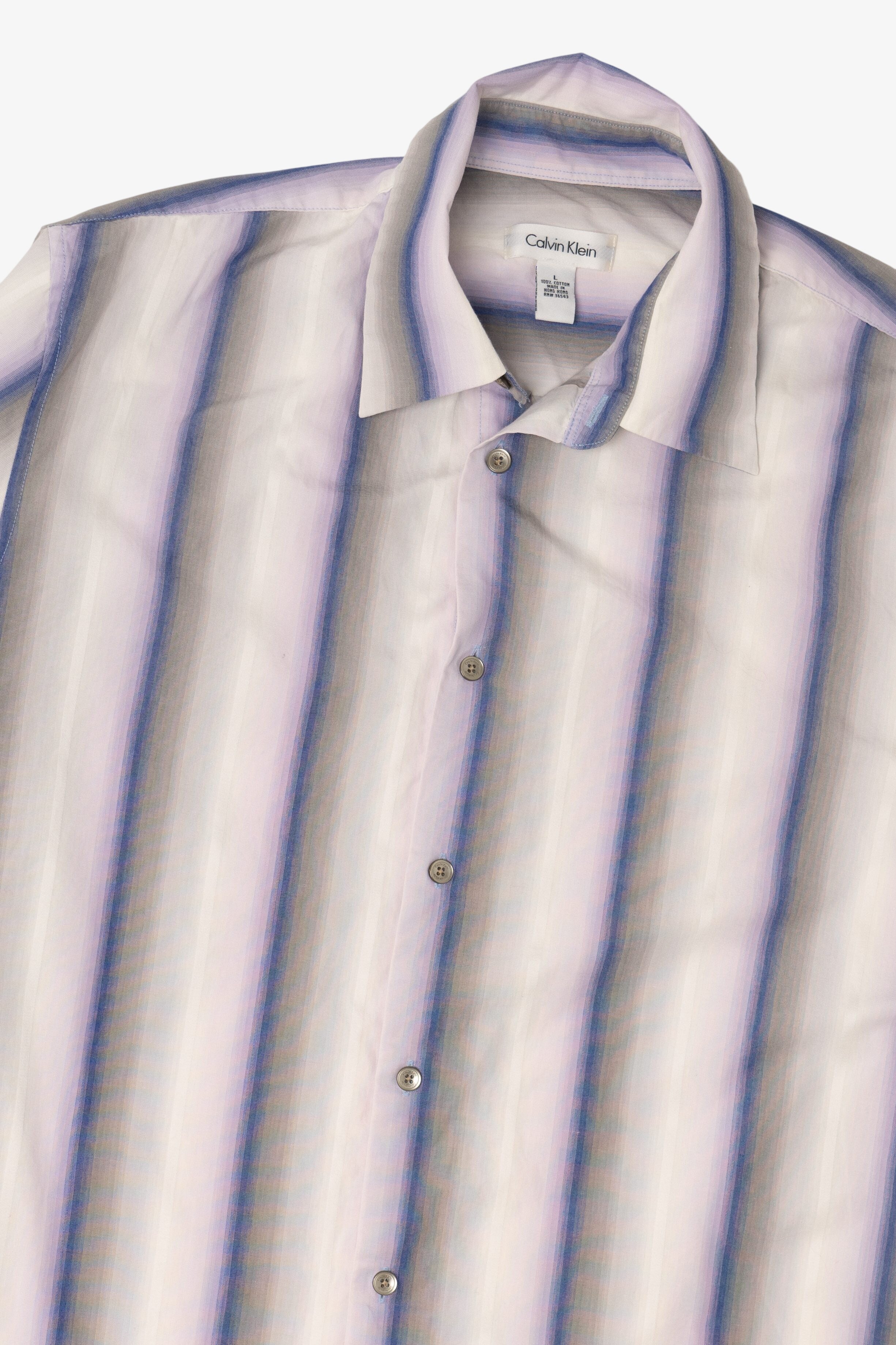 Vintage Striped Calvin Klein Button Up Shirt (1990s)
