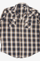 Vintage Ely Cattleman Tall Man Plaid Button Up Shirt (1990s)