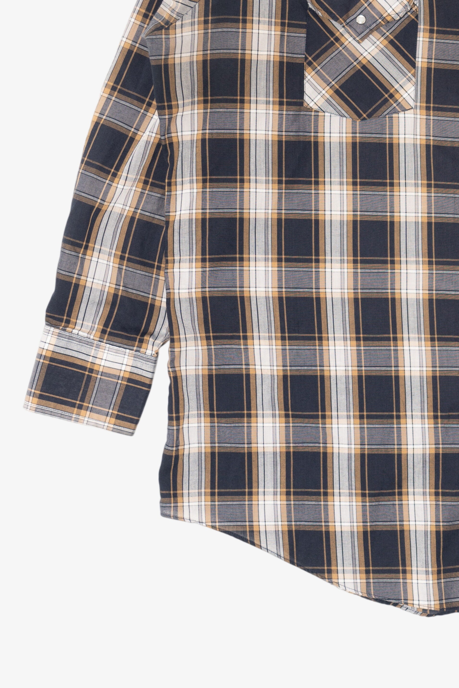Vintage Ely Cattleman Tall Man Plaid Button Up Shirt (1990s)