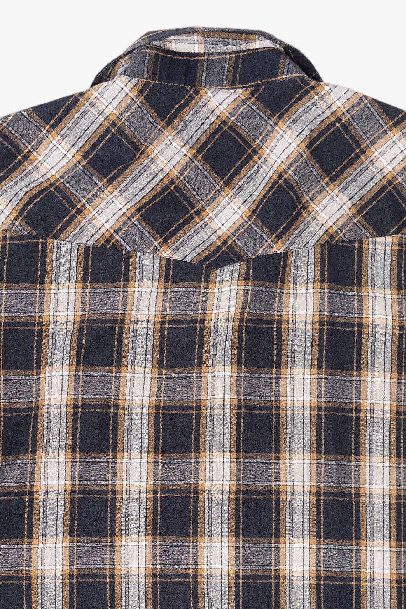 Vintage Ely Cattleman Tall Man Plaid Button Up Shirt (1990s)