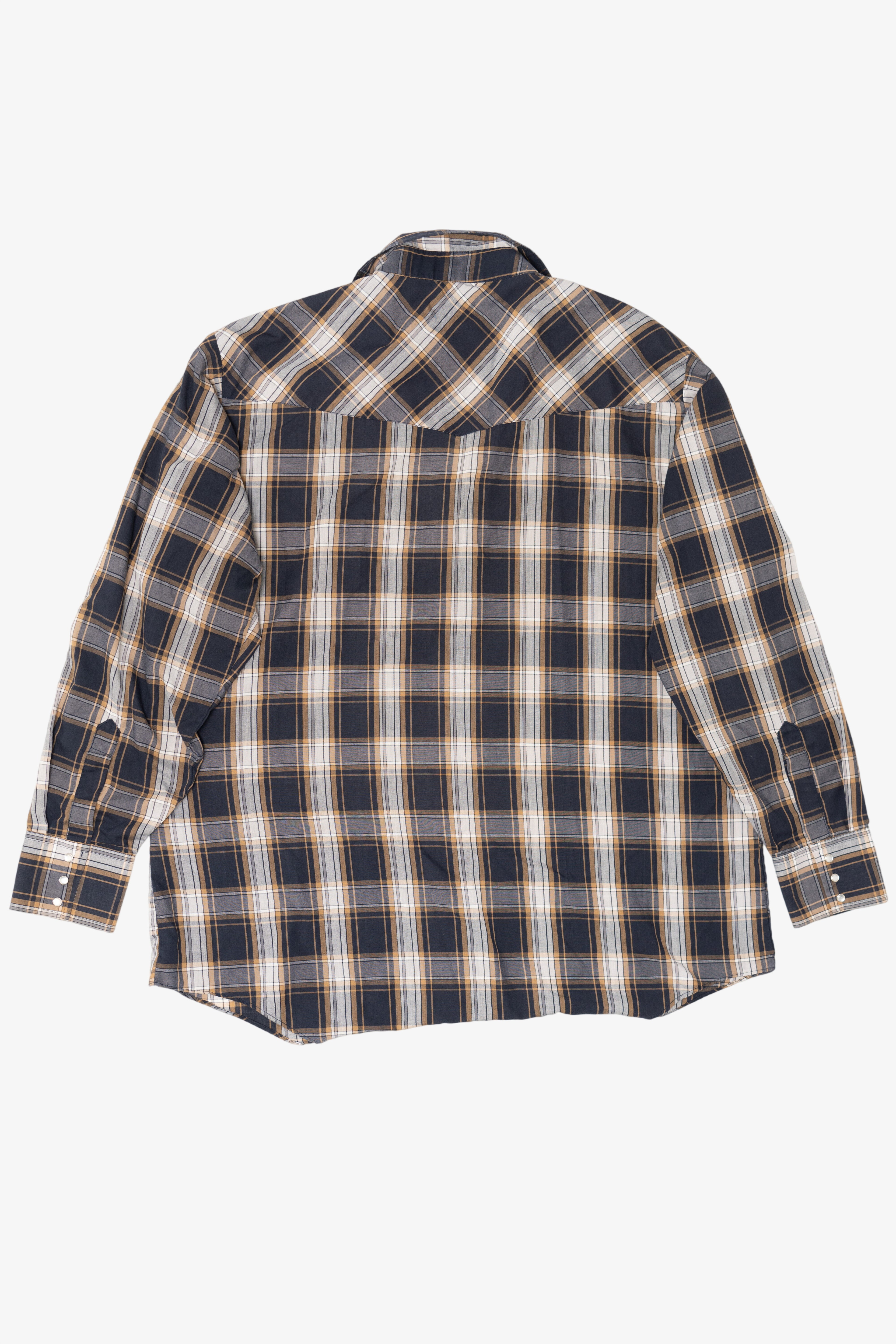 Vintage Ely Cattleman Tall Man Plaid Button Up Shirt (1990s)