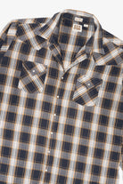 Vintage Ely Cattleman Tall Man Plaid Button Up Shirt (1990s)