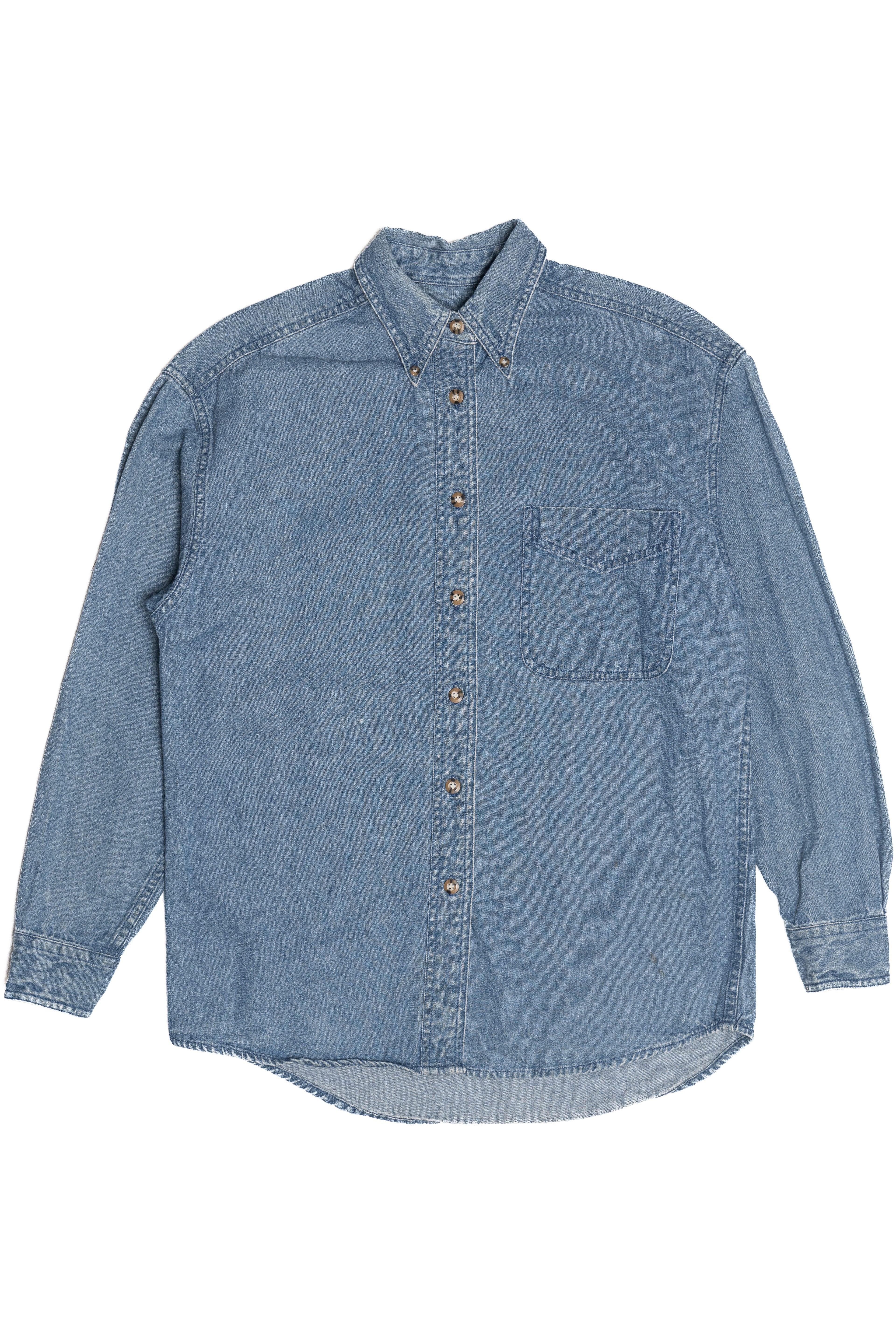 Vintage Sun Belt Denim Button Down Shirt (1990s)