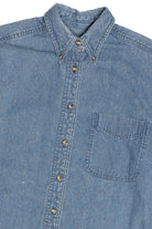 Vintage Sun Belt Denim Button Down Shirt (1990s)
