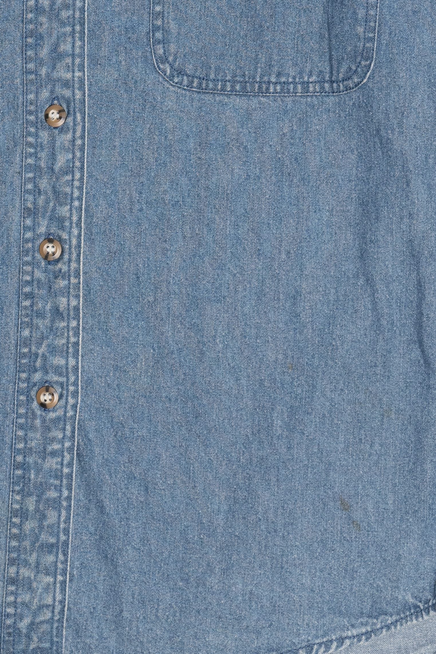 Vintage Sun Belt Denim Button Down Shirt (1990s)