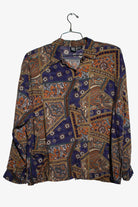 Vintage Paisley Patchwork Button Up Shirt (1990s)