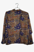 Vintage Paisley Patchwork Button Up Shirt (1990s)