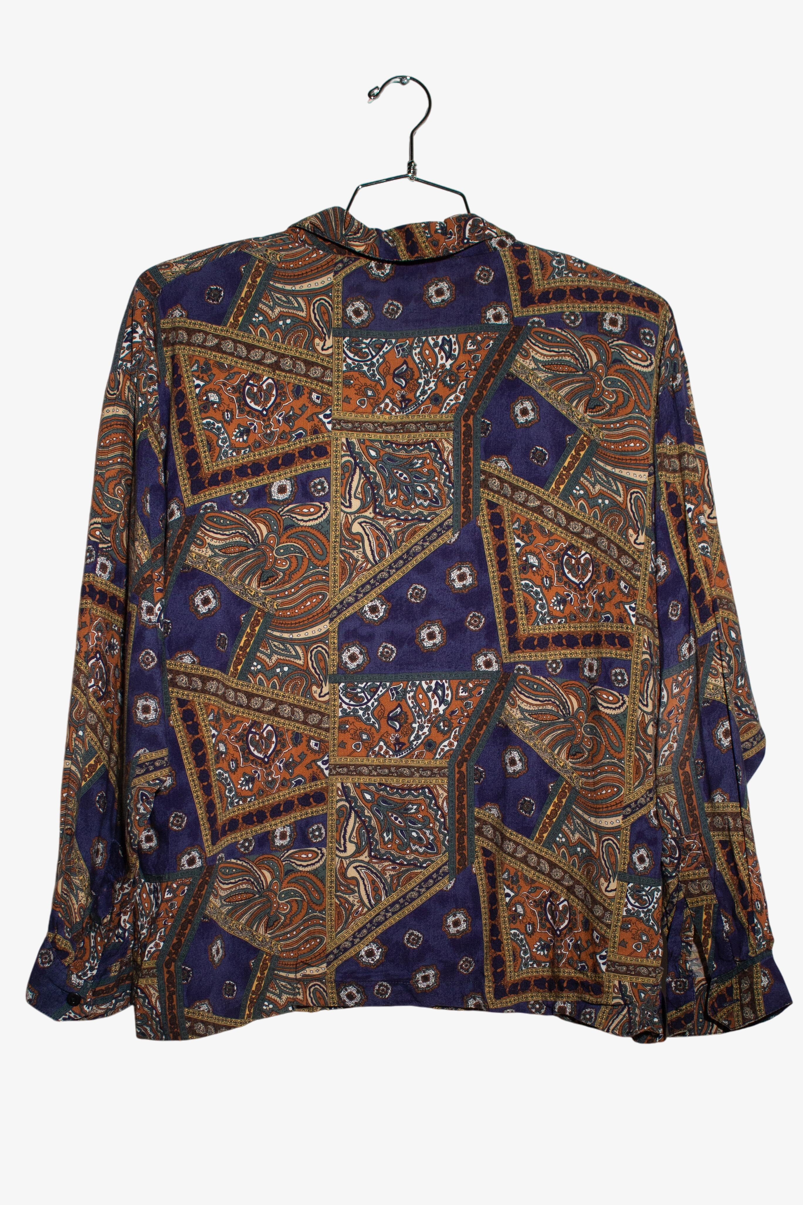 Vintage Paisley Patchwork Button Up Shirt (1990s)