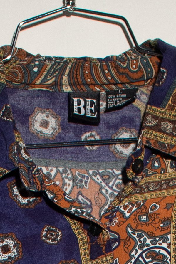 Vintage Paisley Patchwork Button Up Shirt (1990s)