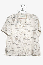 Vintage Satchel Words Button Up Shirt (1990s)