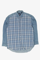 Vintage Gap Plaid Denim Button Up Shirt (1990s)
