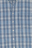 Vintage Gap Plaid Denim Button Up Shirt (1990s)