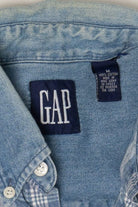 Vintage Gap Plaid Denim Button Up Shirt (1990s)