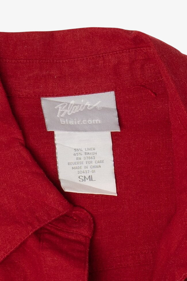 Vintage Red Blair Button Up Shirt (1990s)