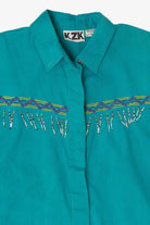 Vintage Beaded KZK Button Up Shirt (1990s)