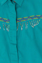 Vintage Beaded KZK Button Up Shirt (1990s)