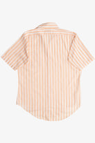 Vintage Andhurst Peach Striped Button Up Top (1980s)