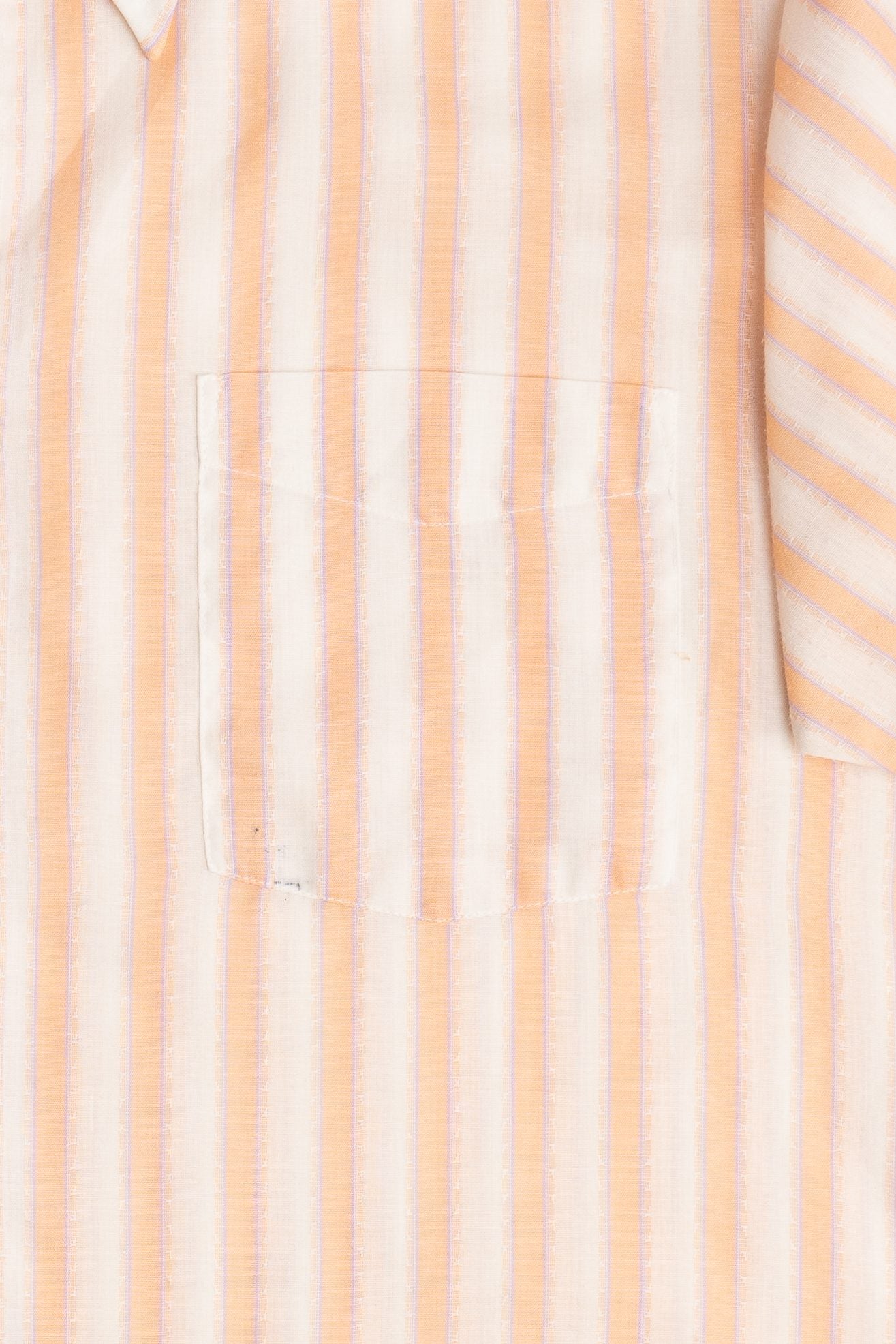 Vintage Andhurst Peach Striped Button Up Top (1980s)