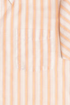 Vintage Andhurst Peach Striped Button Up Top (1980s)