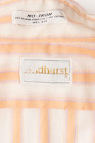 Vintage Andhurst Peach Striped Button Up Top (1980s)