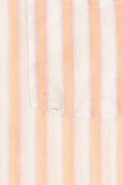 Vintage Andhurst Peach Striped Button Up Top (1980s)