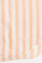 Vintage Andhurst Peach Striped Button Up Top (1980s)