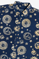 Vintage Celestial Sun & Moon Lands' End Button Up Shirt (1990s)