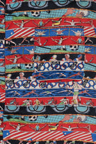 Vintage 1992 Summer Olympics Nicole Miller Exclusive Silk Loop Button Up Shirt (1990s)