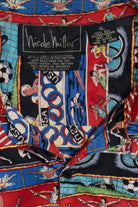 Vintage 1992 Summer Olympics Nicole Miller Exclusive Silk Loop Button Up Shirt (1990s)