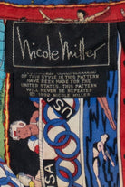 Vintage 1992 Summer Olympics Nicole Miller Exclusive Silk Loop Button Up Shirt (1990s)