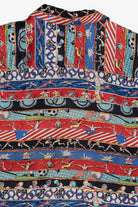 Vintage 1992 Summer Olympics Nicole Miller Exclusive Silk Loop Button Up Shirt (1990s)