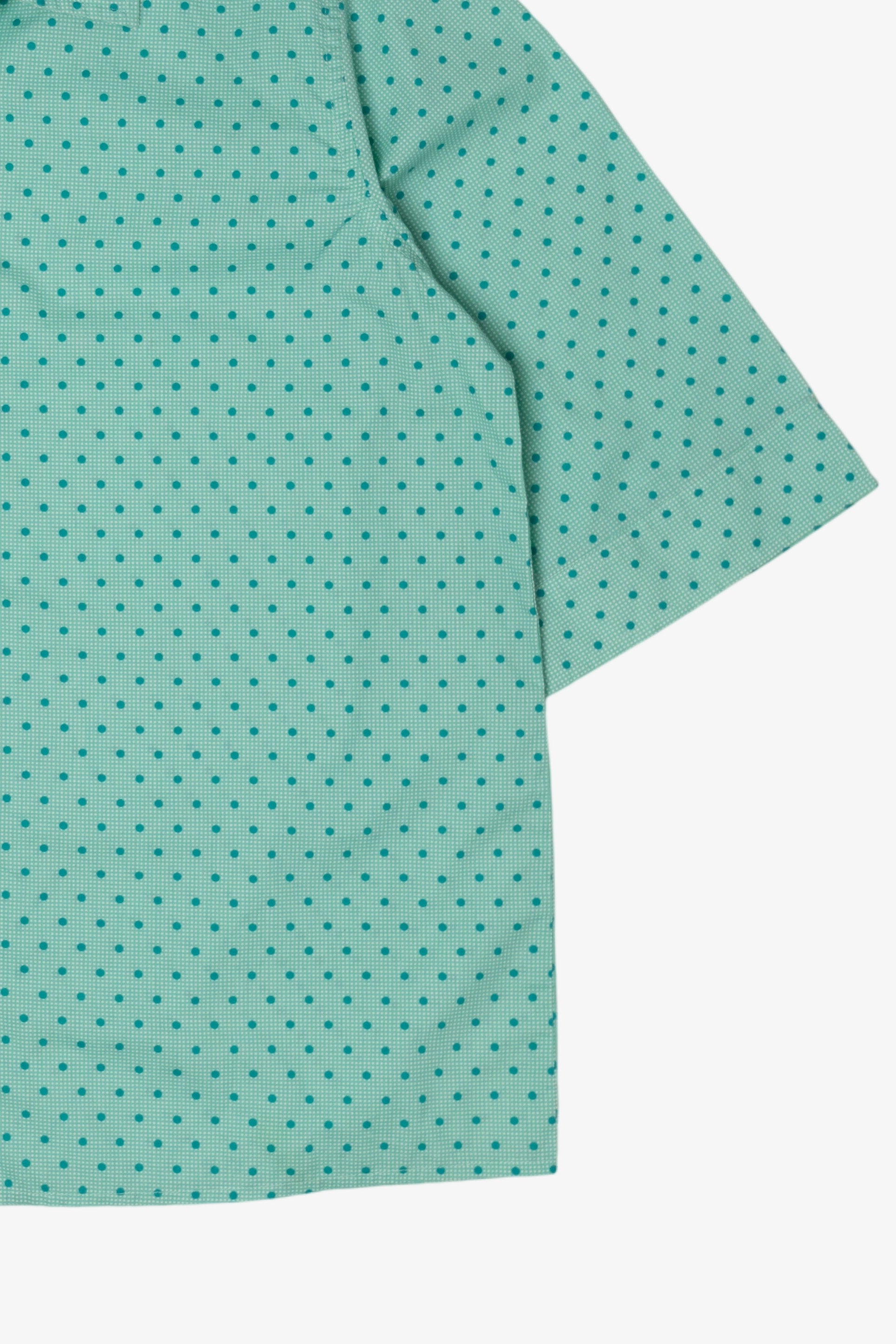 Vintage Teal Dotted Button Up Shirt (1990s)