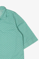 Vintage Teal Dotted Button Up Shirt (1990s)