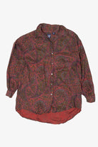 Vintage Psychedelic Paisley Gap Button Up Shirt (1990s)