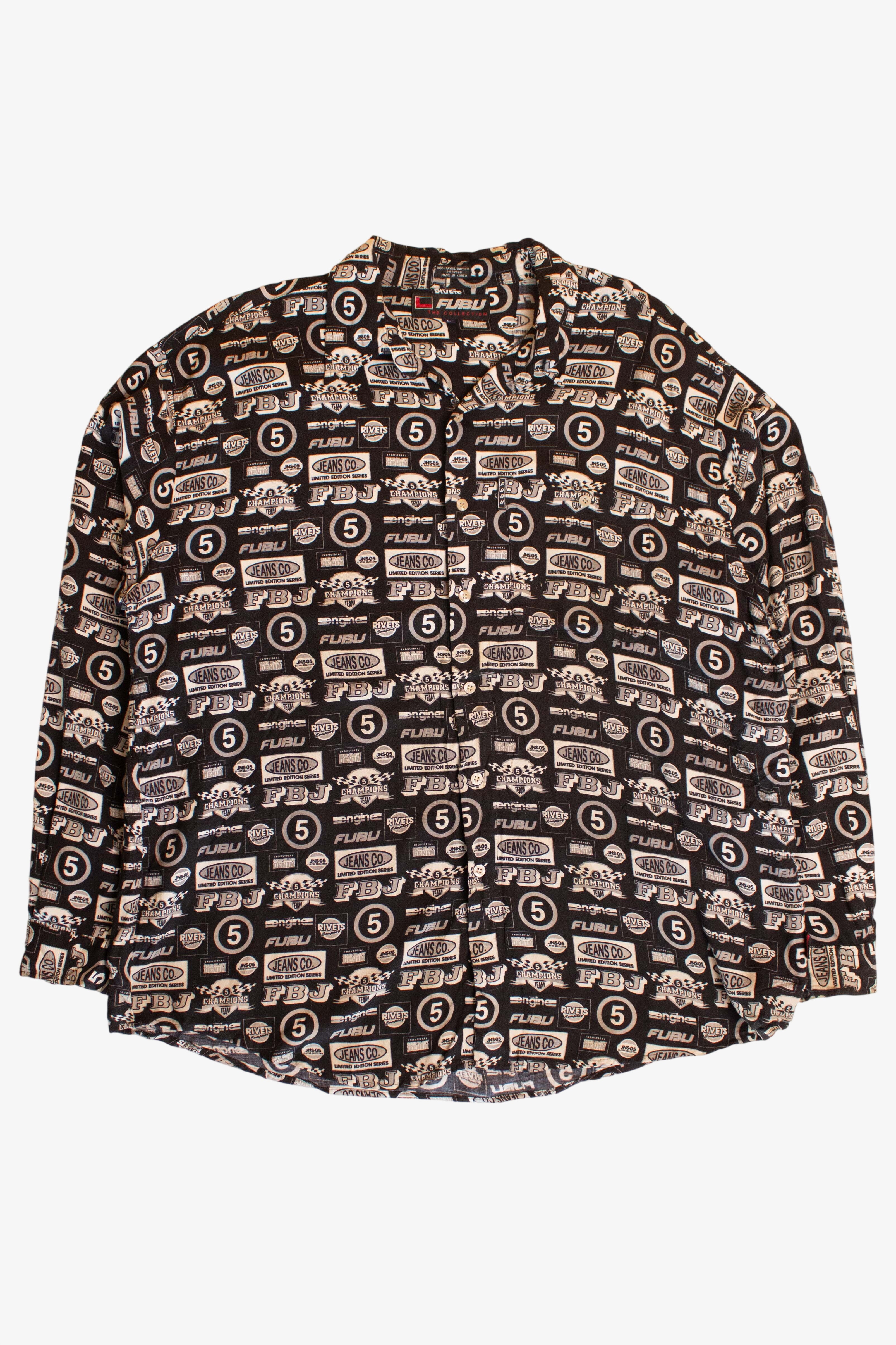 Vintage Fubu Logos Button Up Shirt (2000s)