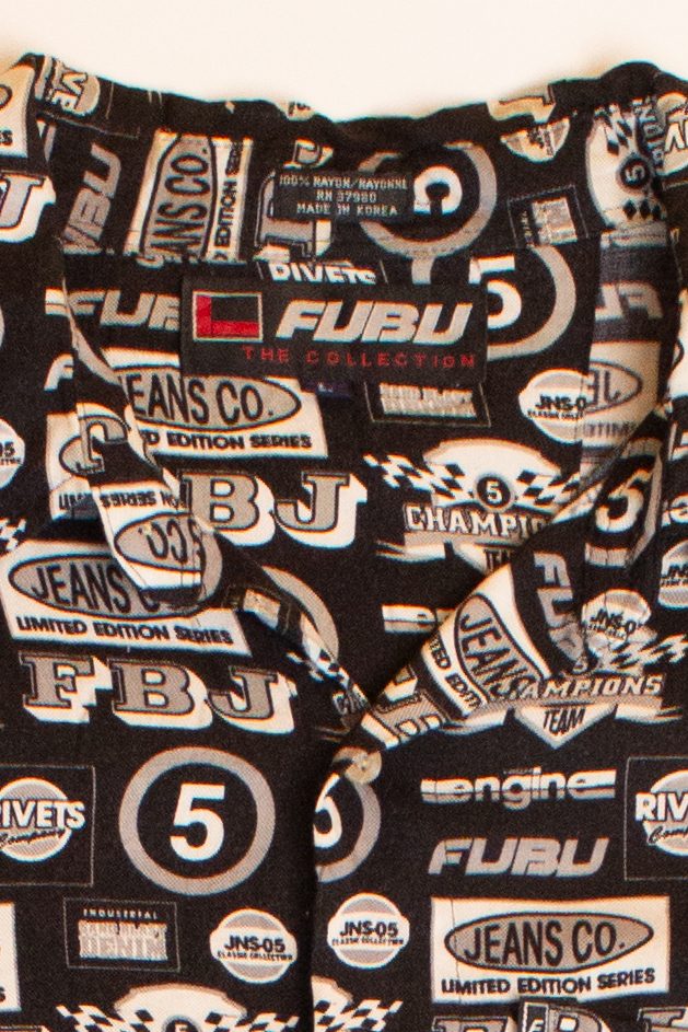 Vintage Fubu Logos Button Up Shirt (2000s)