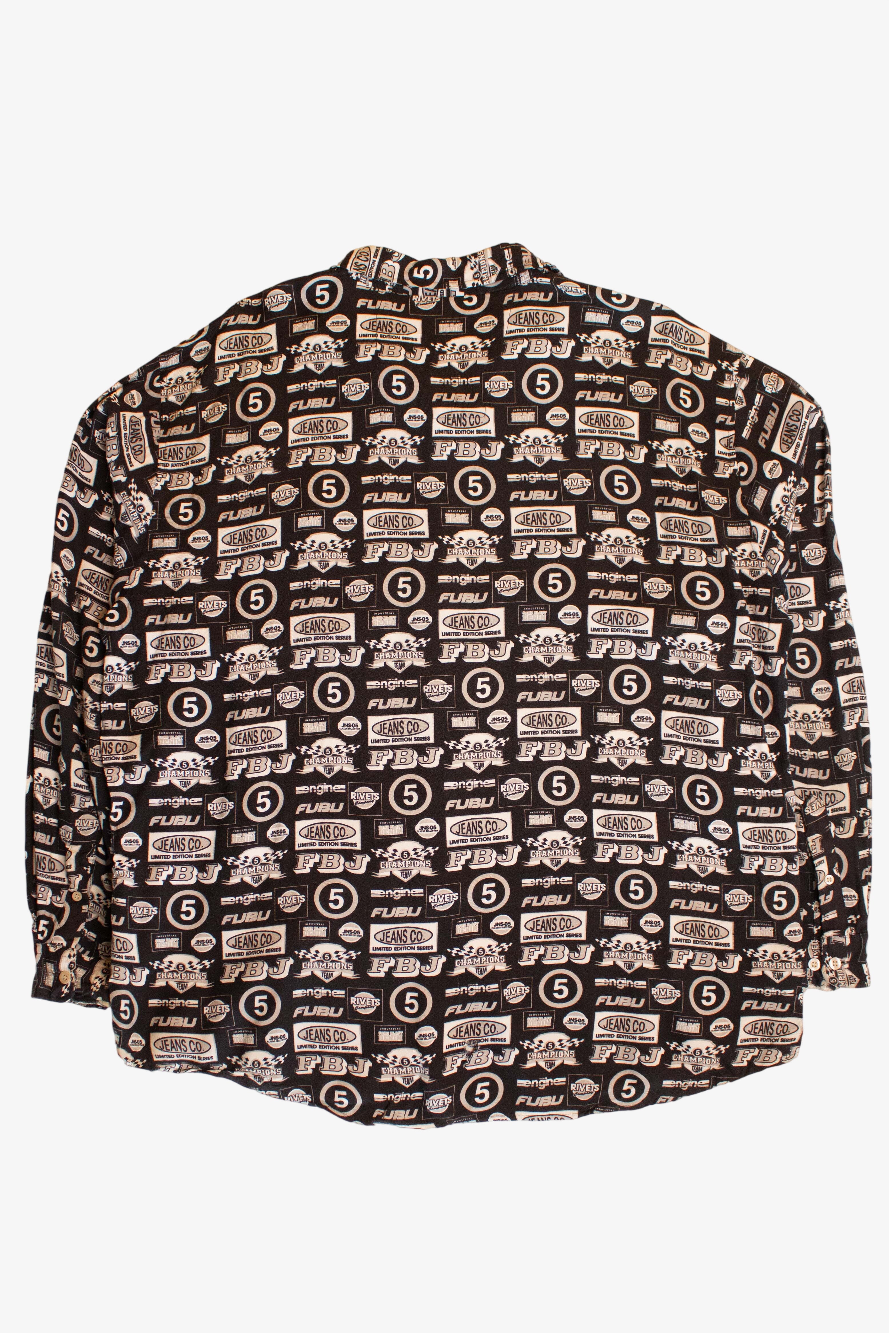 Vintage Fubu Logos Button Up Shirt (2000s)