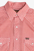 Vintage Wrangler Gingham Western Pearl Snap Button Up Shirt (1980s)
