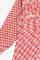 Vintage Wrangler Gingham Western Pearl Snap Button Up Shirt (1980s)
