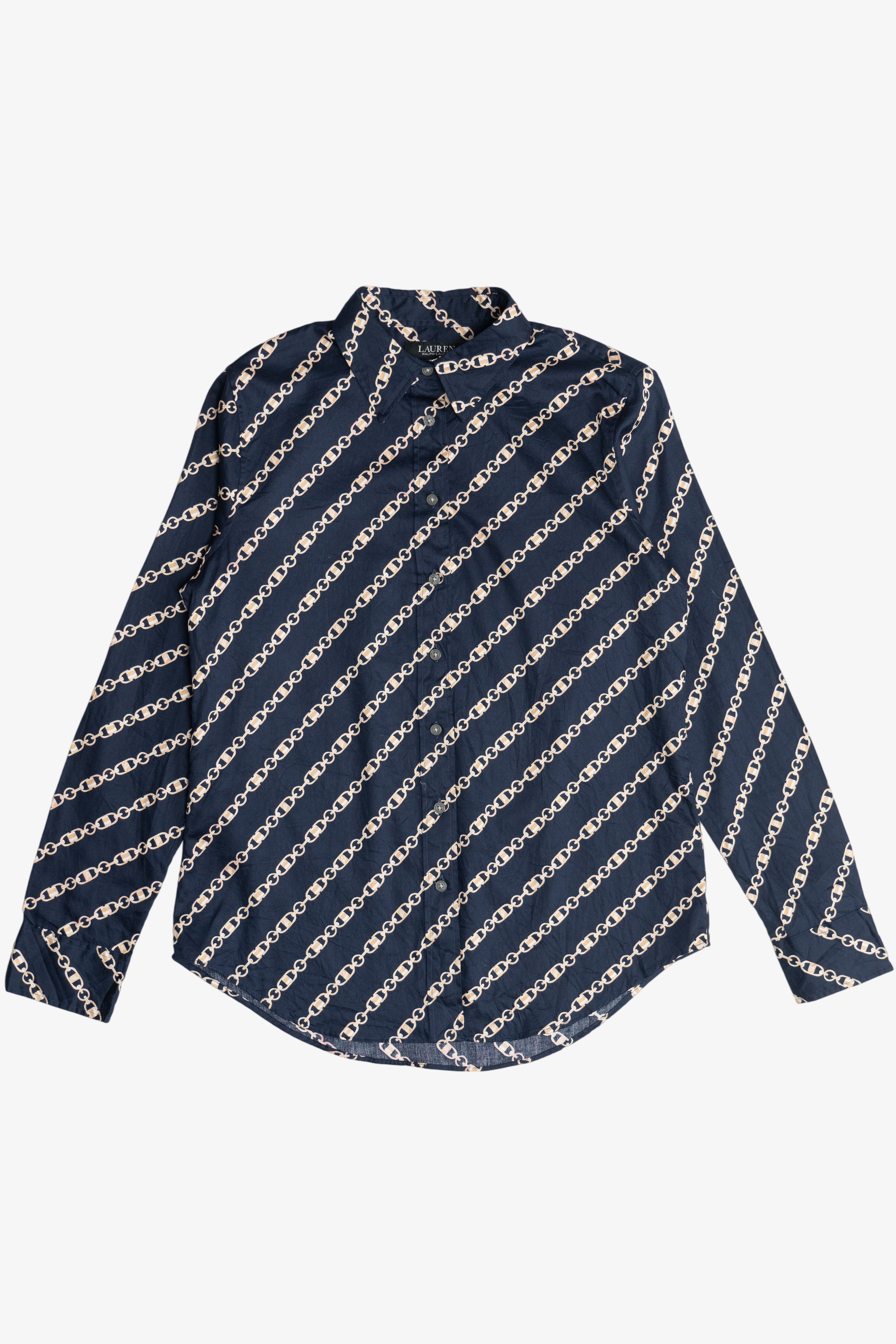 Vintage Ralph Lauren Equestrian Chain Link Button Up Shirt (2000s)