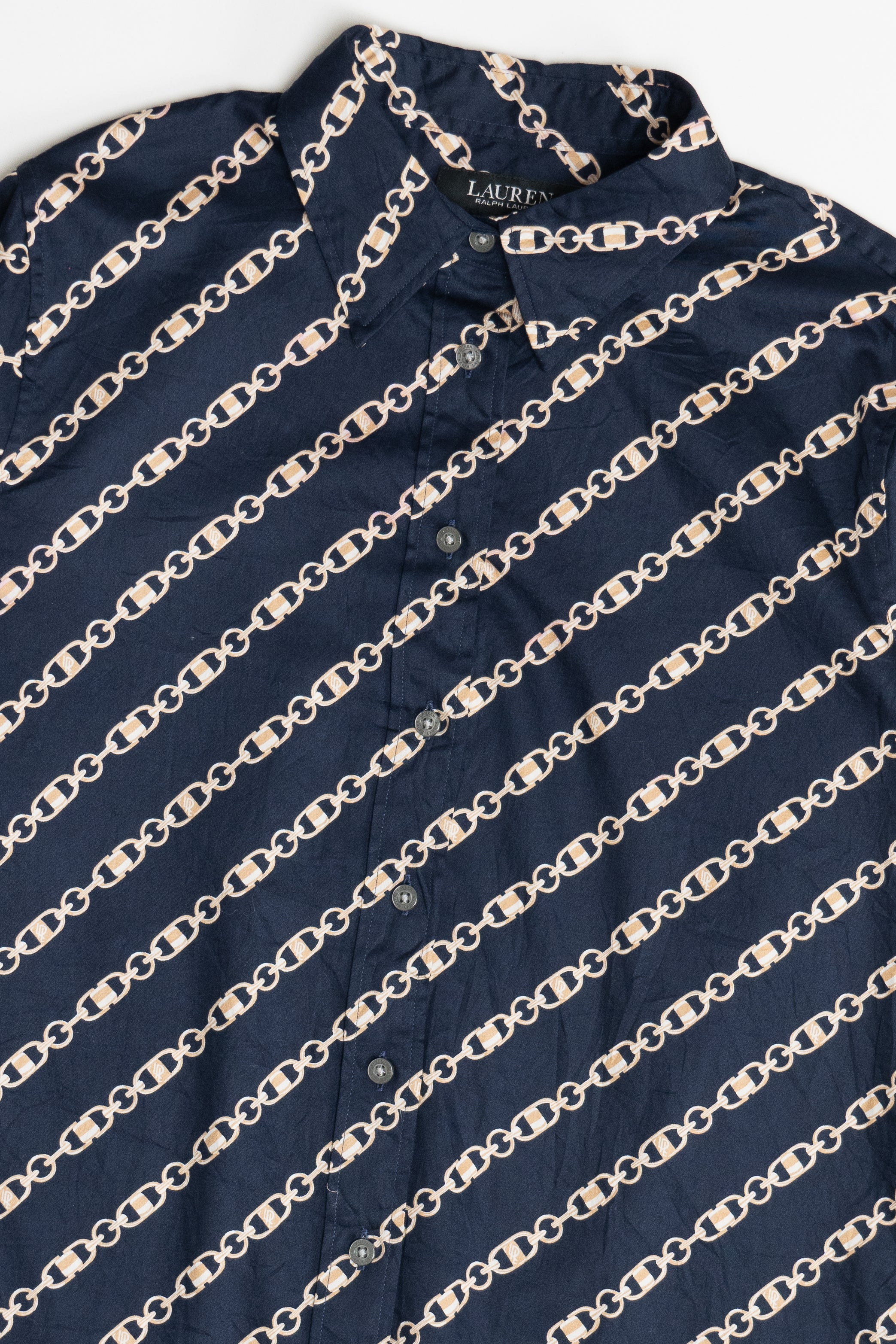 Vintage Ralph Lauren Equestrian Chain Link Button Up Shirt (2000s)