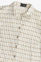 Vintage Antoine Equestrian Chain Link Polyester Button Up Shirt (1980s)