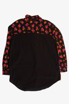 Vintage Floral Squares Button Up Shirt (1990s)