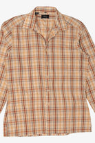 Vintage Beige Plaid di Moreno Button Up Shirt (1970s)