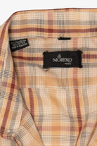 Vintage Beige Plaid di Moreno Button Up Shirt (1970s)