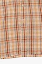 Vintage Beige Plaid di Moreno Button Up Shirt (1970s)