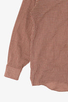 Vintage Rust Plaid Kingsport Button Up Shirt (1970s)