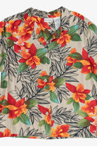 Vintage White Stag Hibiscus Hawaiian Button Up (1990s)