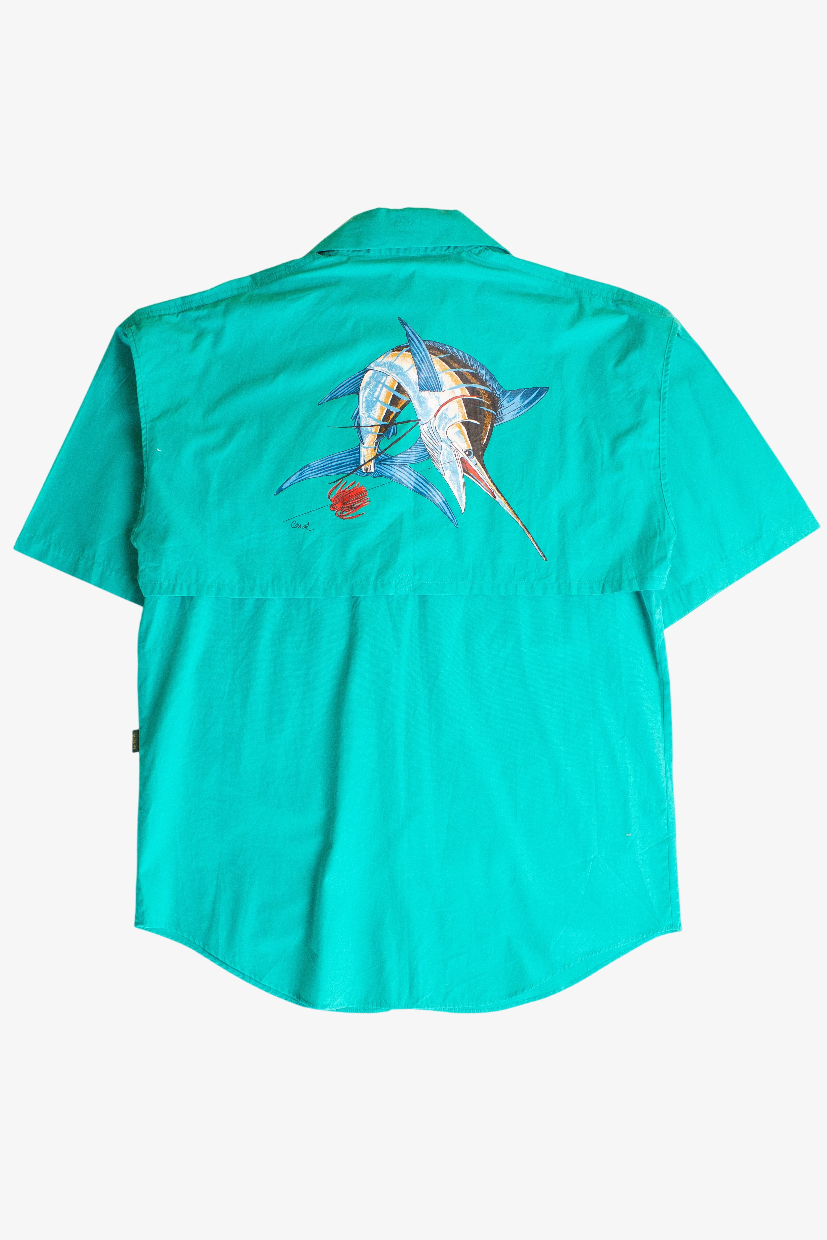 Vintage Cabela's Swordfish Button Up Shirt (1990s)